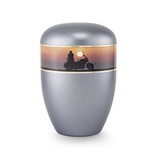 Eco urn grijs moterfiets - bio Eco urn grijs moterfiets - bio