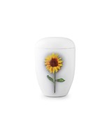 Eco urn wit zonnebloem - bio