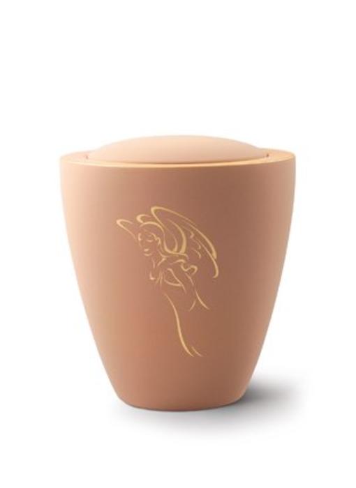 Gold angel engel urn - keramiek