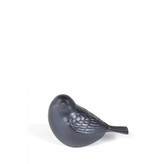 Mini urn vogel blauw - brons