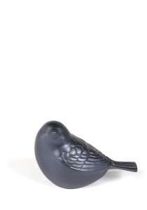  Mini urn vogel blauw - brons