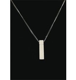 Ascollier radius incl. ketting 50 cm - zilver