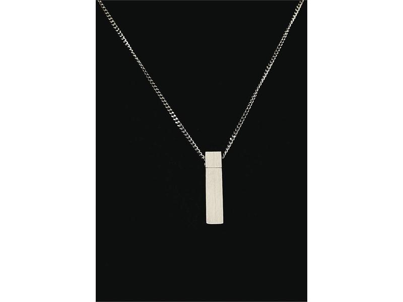 Ascollier radius incl. ketting 50 cm - zilver