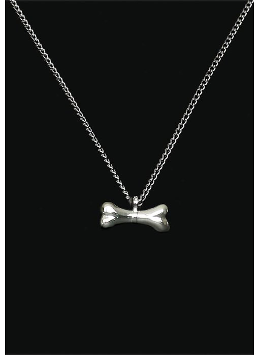 Ascollier kluif incl. ketting 50 cm - zilver