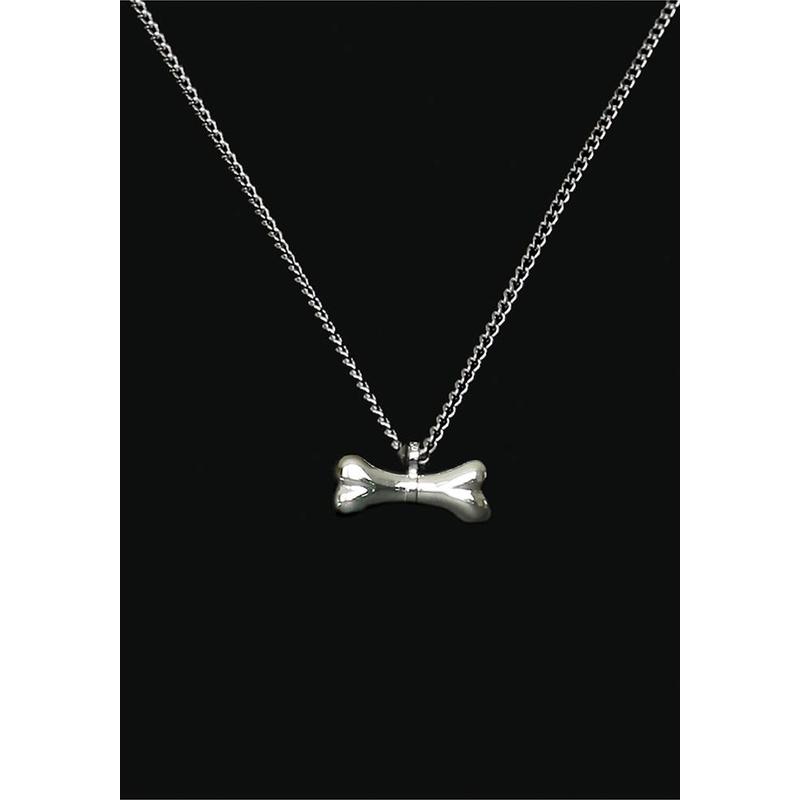 Ascollier kluif incl. ketting 50 cm - zilver