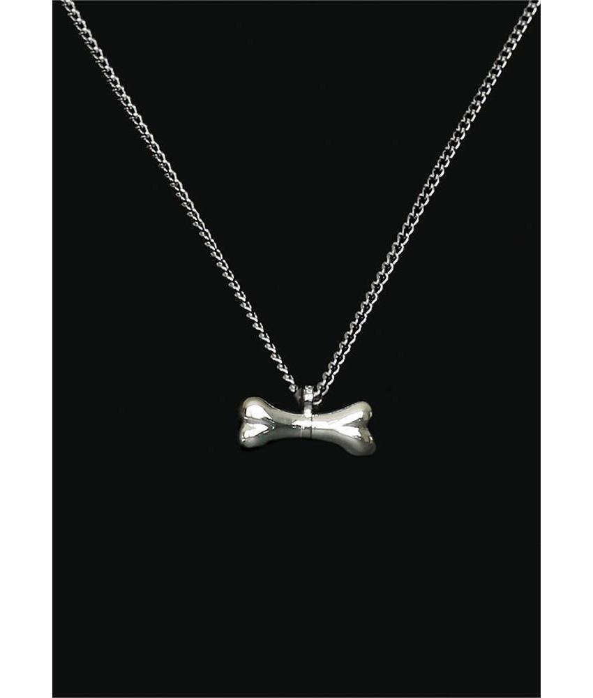 Ascollier kluif incl. ketting 50 cm - zilver