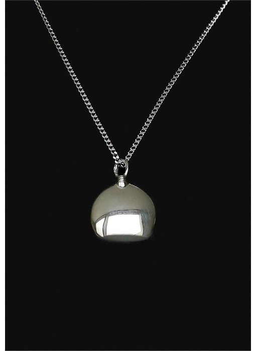 Ascollier fles incl. ketting 50 cm - zilver