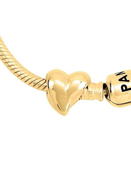 Asbedel hart - goud