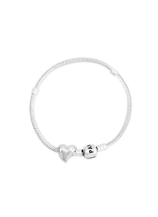Asbedel hart - zilver