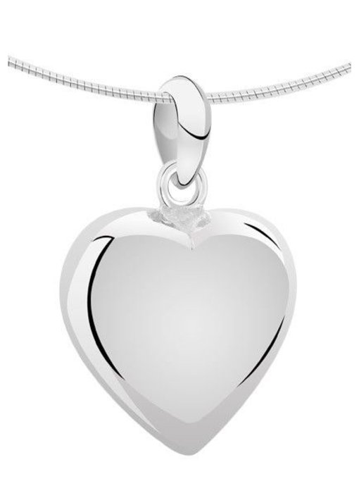 Ashanger hart XL - zilver