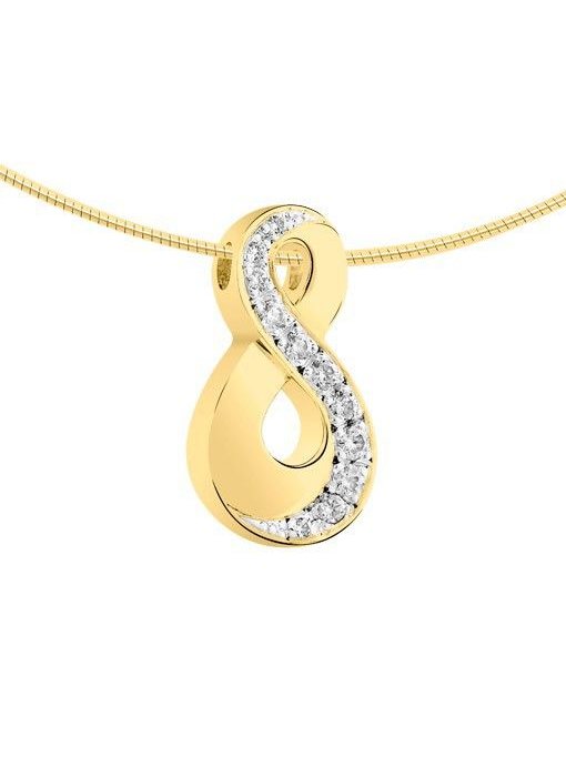 Ashanger infinity - goud met diamant