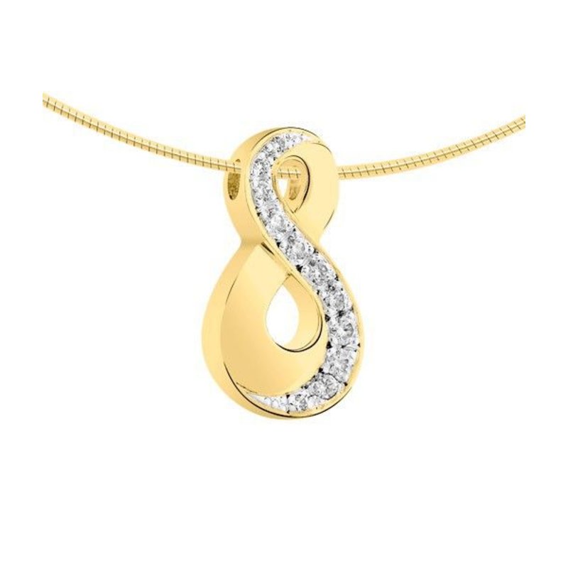 Ashanger infinity - goud met diamant