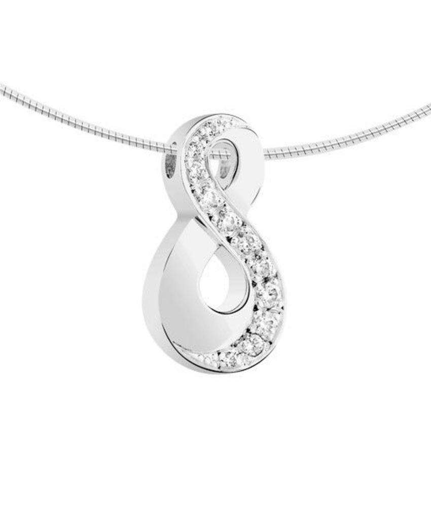 Ashanger infinity - witgoud met diamant