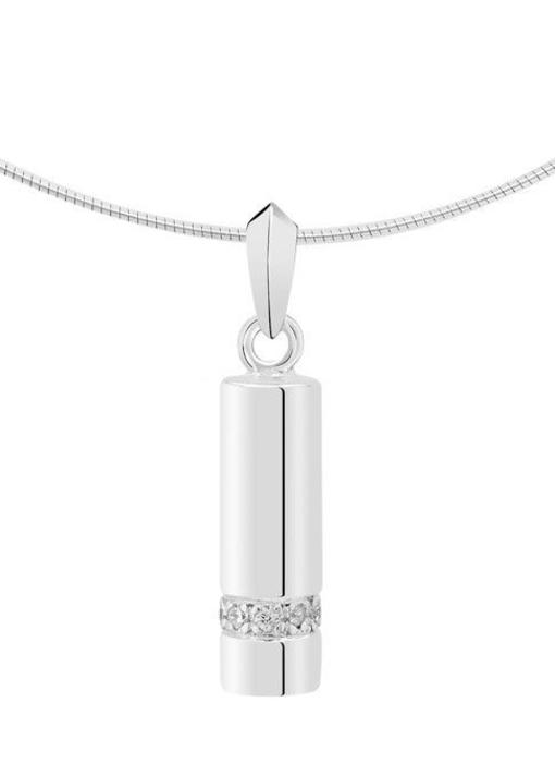 Ashanger asbus - zilver met zirkonia