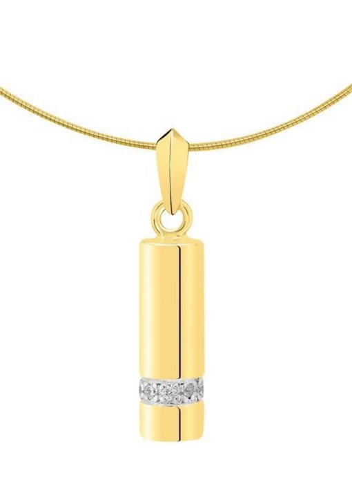 Ashanger asbus - goud met diamant