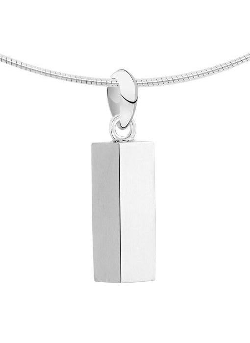 Ashanger asbus vierkant - zilver