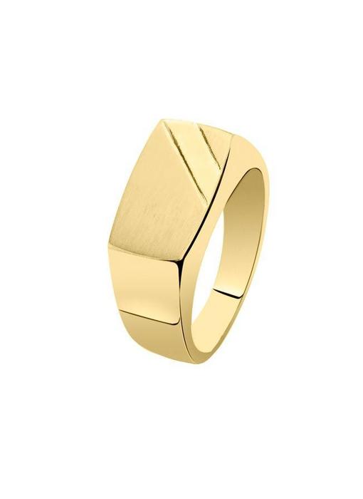 As zegelring klein heren - goud