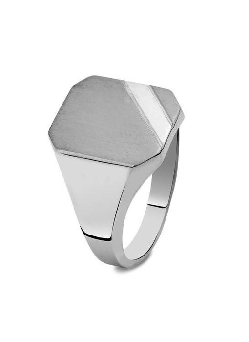 As zegelring groot heren - zilver