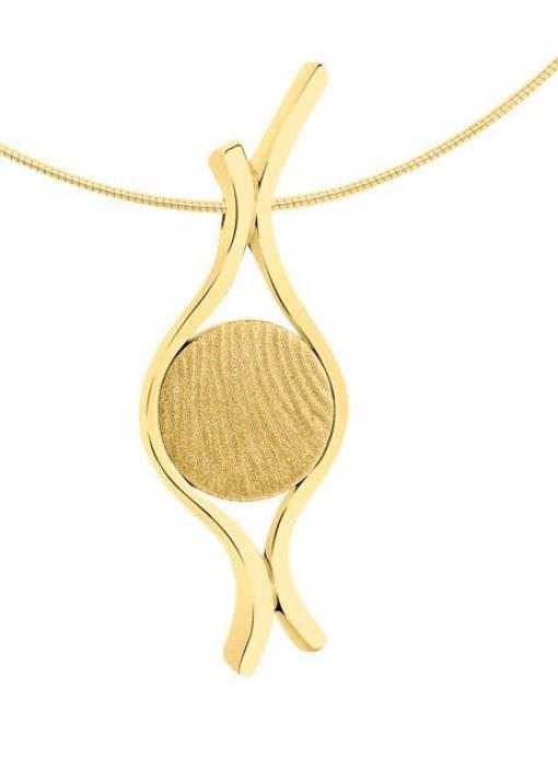 Vingerafdruk hanger fantasie - goud