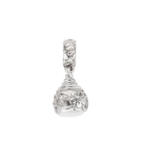 Asbedel urn - zilver