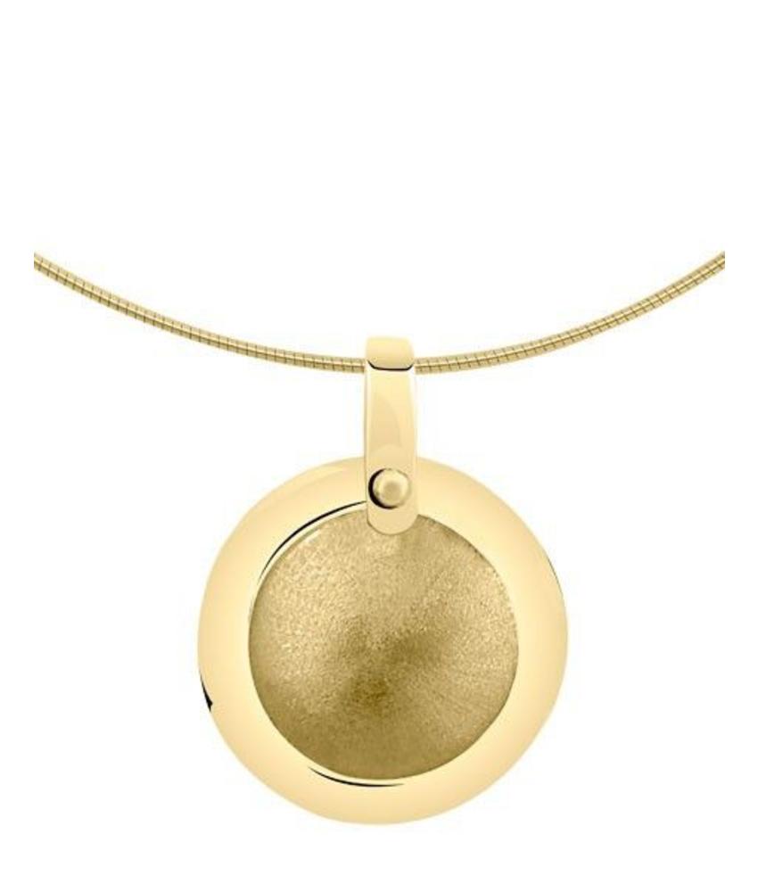 Asmedaillon rond - goud