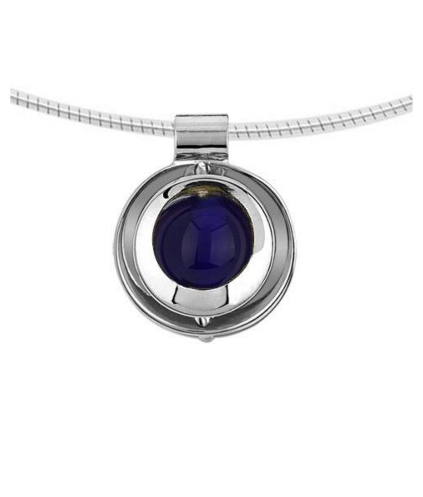 Ashanger blauw glassieraad - 925 Sterling zilver