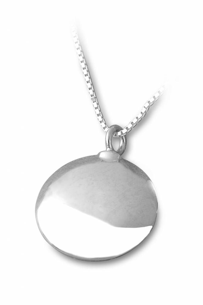 Ashanger rond - sterling zilver