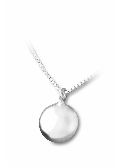 Ashanger rond klein - sterling zilver