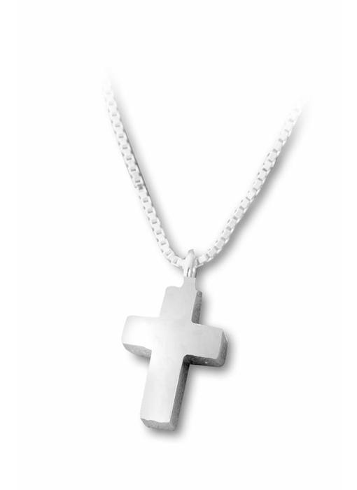 Ashanger kruis klein - sterling zilver
