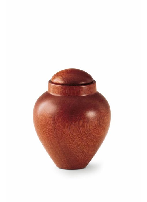 Mini urn mahonie - hout