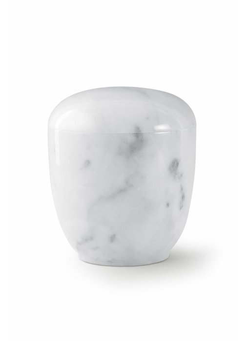 Medium urn wit - marmer