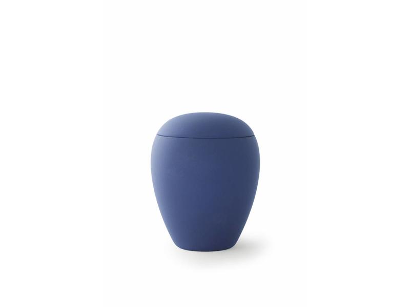 Mini urn sienna marine blauw - keramiek