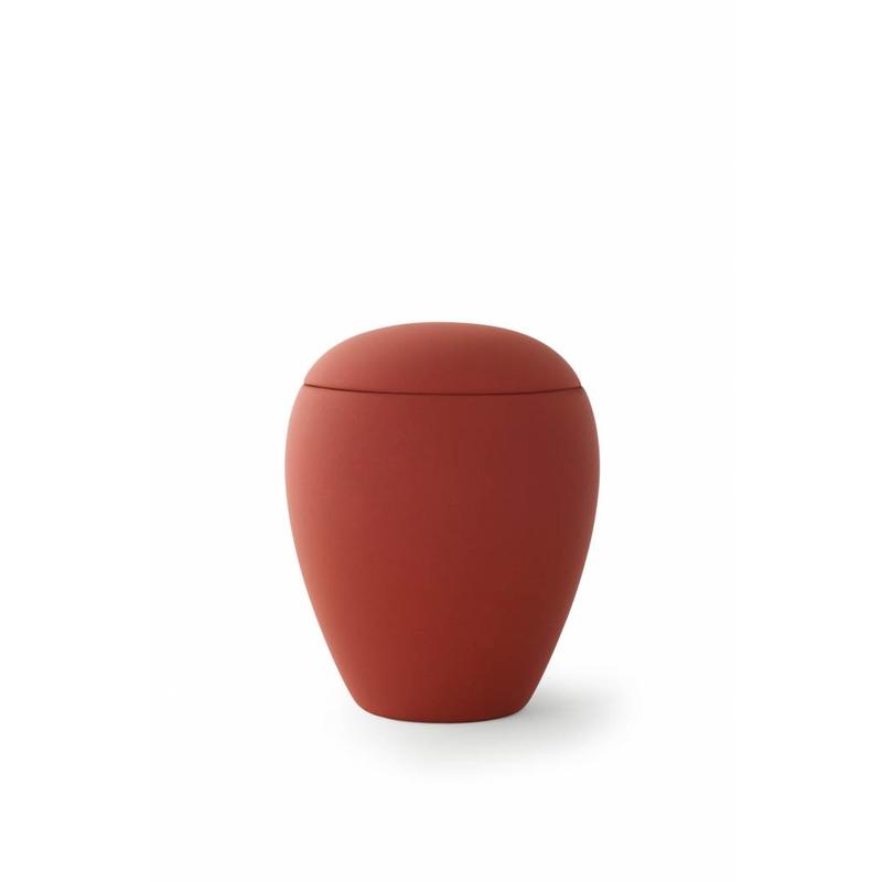 Mini urn sienna robijn - keramiek
