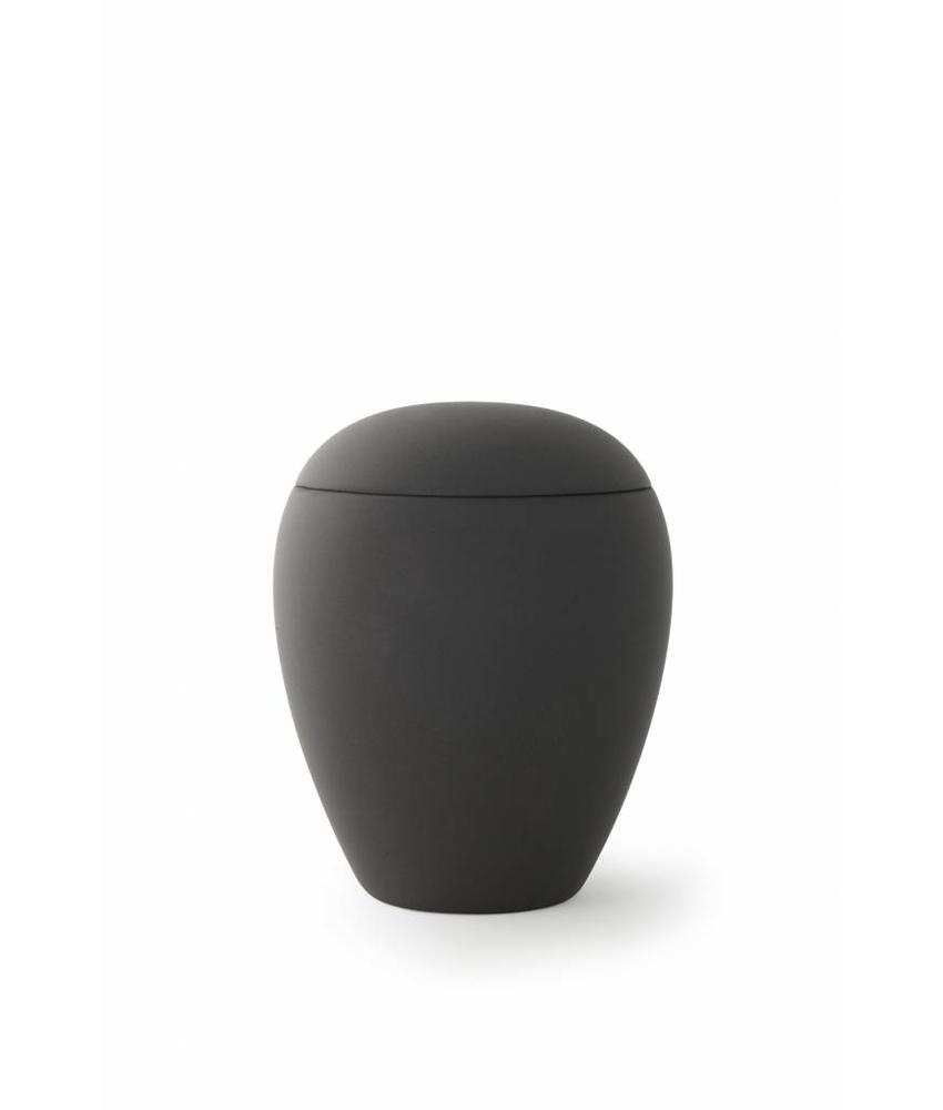 Mini urn sienna zwart - keramiek