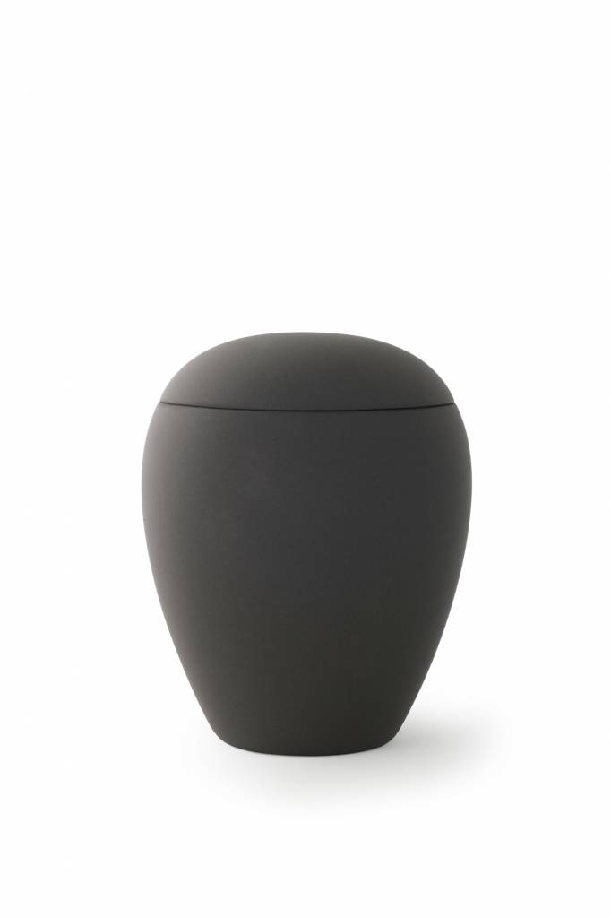  Mini urn sienna zwart - keramiek