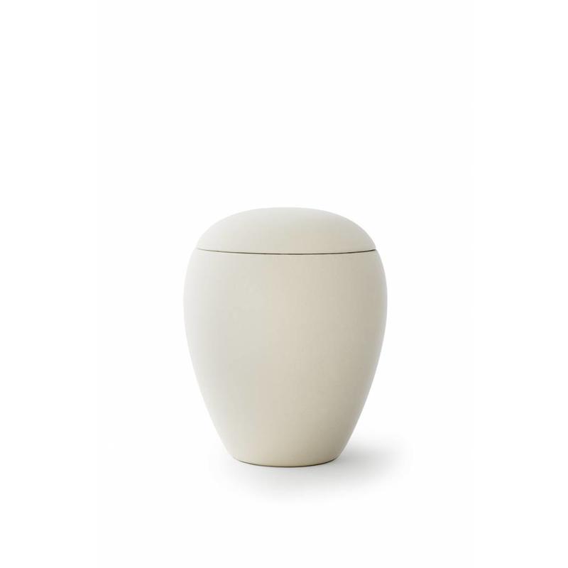 Mini urn sienna creme - keramiek