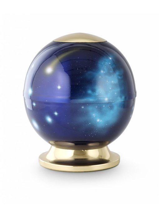 Kosmos urn blauw - staal