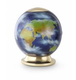 Wereldbol urn - staal