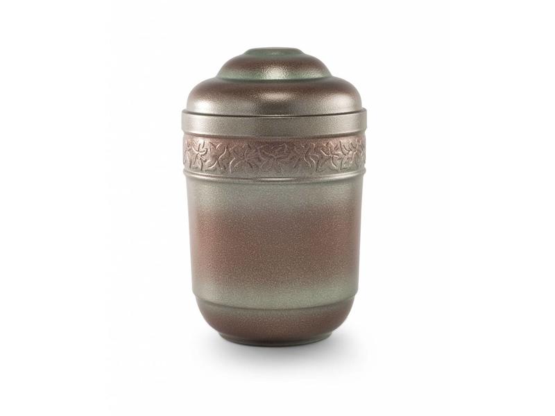 Klimop urn brons gepatineert - staal