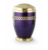 Retro urn violet paars - staal