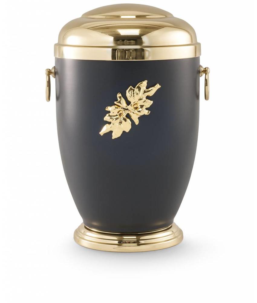 Retro urn bladmotief - staal