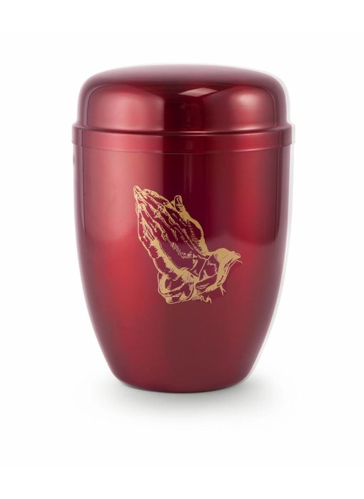In gebed urn rood - staal
