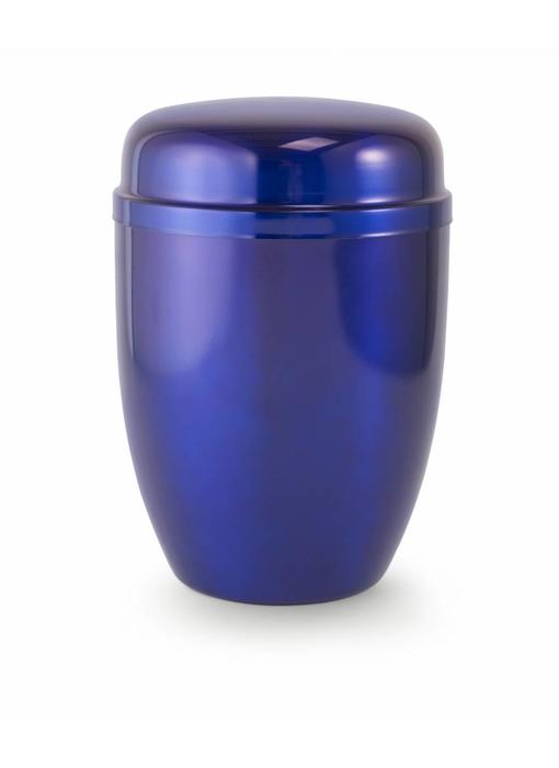 Bokaal urn blauw - staal