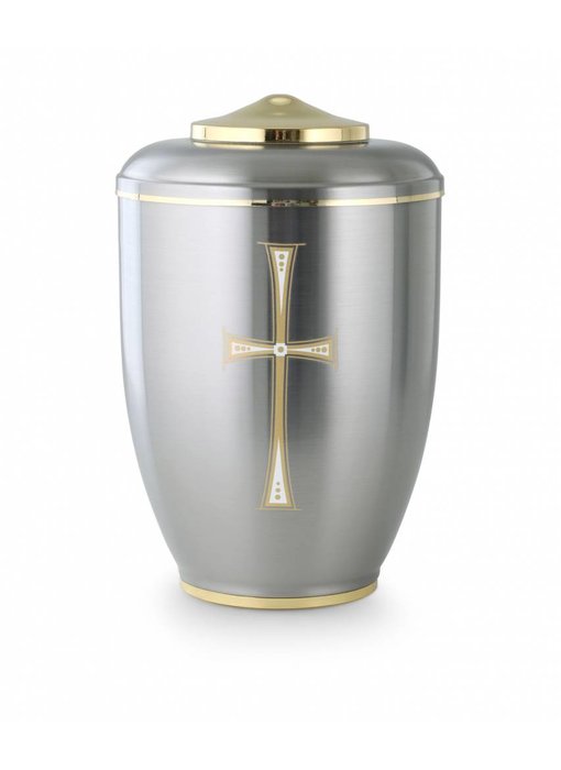Religie urn kruis - staal