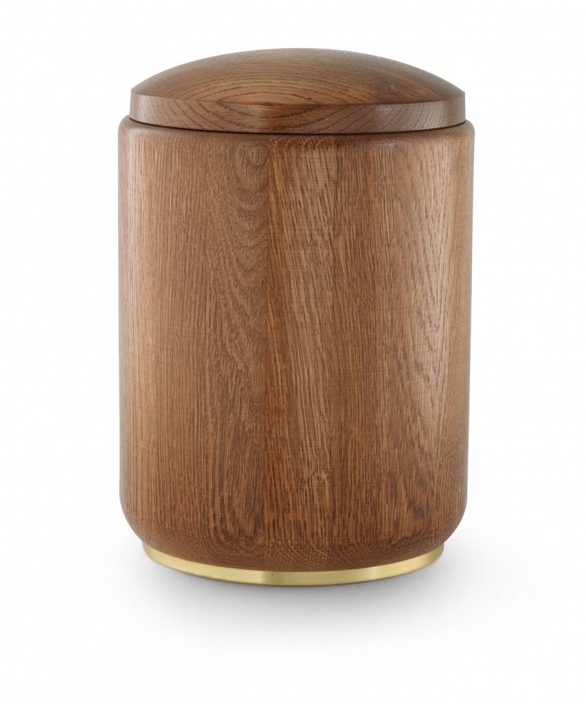  Eikenhout urn - hout