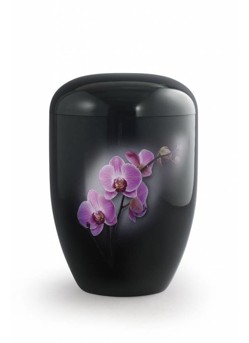 Eco urn zwart orchidee - bio
