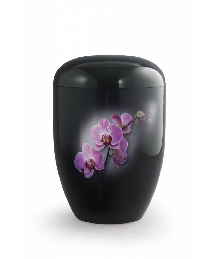 Eco urn zwart orchidee - bio