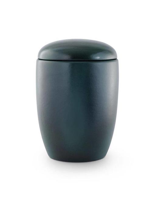 Keramiek urn blauw groen - keramiek
