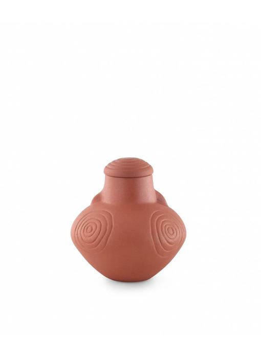 Traditionele urn rood - Keramiek