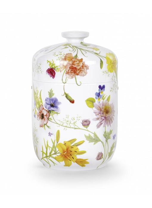 Porselein urn bloemen - porselein